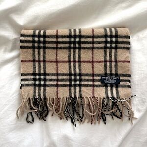 Vintage Burberry Lambswool Scarf